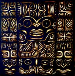 Tahitian-king  Toile acrylique 60 x 60   Trilogie des Pomare